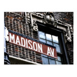 NYC Madison Ave Post Card
