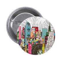 NYC Skyline Button