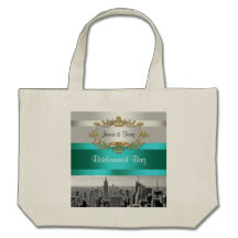 NYC Skyline BW 05 White Tealvite Suite Bag