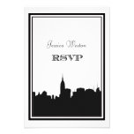 NYC Skyline Silhouette #2 DIY RSVP invitations