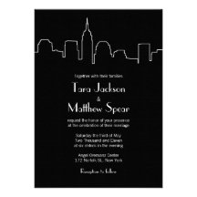 NYC Skyline Wedding Invitation
