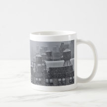 NYC Water Towers During Freak October Snow Storm Mug