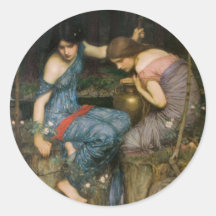 Nymphs Finding the Head of Orpheus Sticker