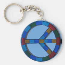 O.B. Peace Sign keychain