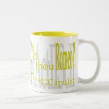 'O Romeo, Romeo!' Shakespeare Quote Mug