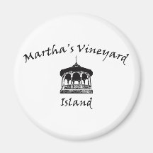 Oak Bluffs Gazebo Fridge Magnet