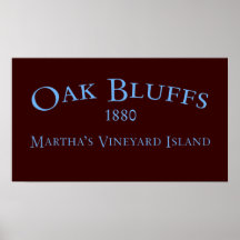 Oak Bluffs Incorporated 1880 Poster