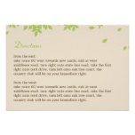 Oak Tree Directions Card Custom Invite