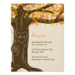 Oak Tree Fall Wedding Reception Card Personalized Announcements