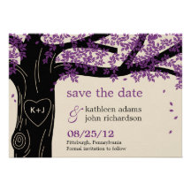 Oak Tree Save The Date Card Personalized Invites