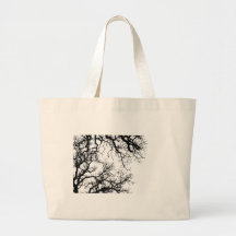 oak tree silhouette bags