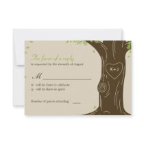Oak Tree Wedding RSVP / Response Card