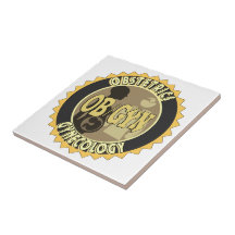 OB/GYN BADGE FEMALE DOCTOR LOGO TILES