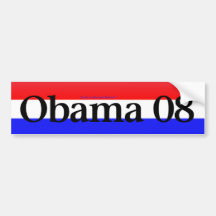 Obama 08 bumper sticker