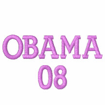 OBAMA 08 Embroidered Embroidered Hoodie