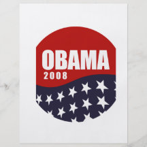 Obama 2008 T-shirt Personalised Flyer