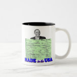 Obama 2012 Made in USA Mug
