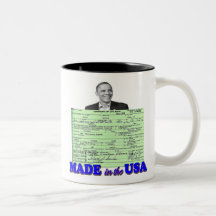 Obama 2012 Made in USA Mug