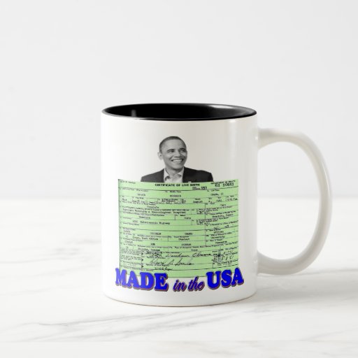 Obama 2012 Made in USA Mug