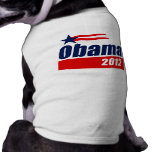 Obama 2012 pet t shirt