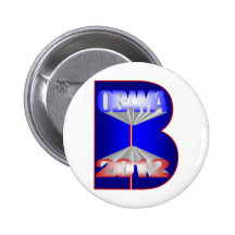 Obama 2012! pin