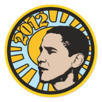 Obama 2012 Sun Sticker stickers