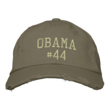 Obama #44 embroidered hat