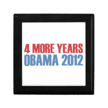 OBAMA 4 MORE YEARS KEEPSAKE BOXES