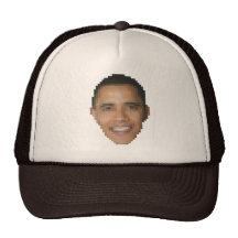Obama (8-bit) trucker hats