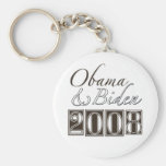 Obama Biden 2008 BW Key Chains