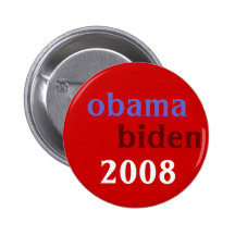 Obama Biden 2008 Pinback Buttons