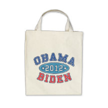 Obama & Biden 2012 Collegiate Organic Grocery Bag