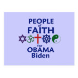 Obama Biden FAITH Postcard