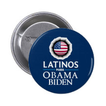 Obama Biden LATINOS Button