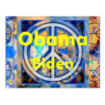 Obama Biden PEACE Postcard