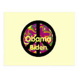 Obama Biden Peace Sign Postcard