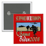 Obama Biden Support Our Troops Pin