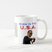 Obama: Born In The U.S.A. Mugs