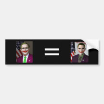 Obama = Bush Bumper Sticker