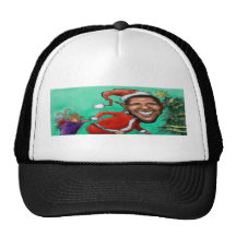 Obama Christmas Mesh Hats