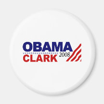 Obama Clark 2008 Magnets