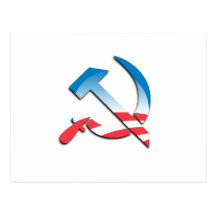 Obama Communist Symbol Post Cards