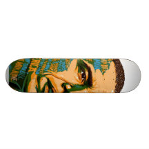 obama custom skate board