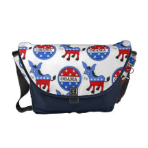 Obama Democrat Symbol Messenger Bag