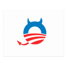Obama Devil Postcard