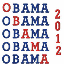 Obama Embroidered Polo Shirt