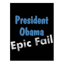 Obama epic fail postcard