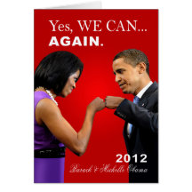 Obama Fist Bump - Yes we can, again Card