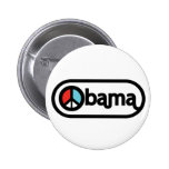 Obama for peace buttons