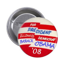 Obama for President '08 Button